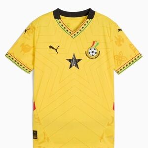 Yellow Soccer Jersey for Ghana 2026 World Cup Team